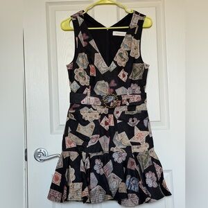 ZIMMERMANN Dream Flip Postcard Linen Mini Dress